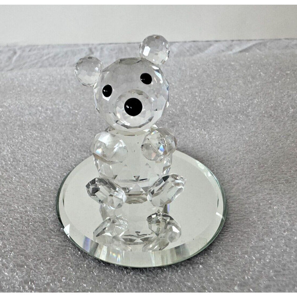 Swarovski Crystal Figurine 2” Teddy Bear Vintage Retired - Picture 1 of 8